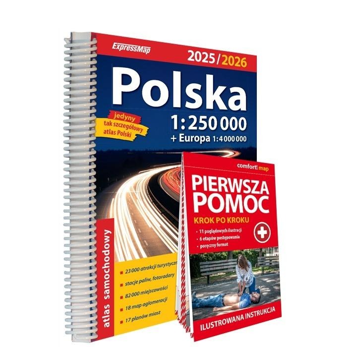 Atlas samochodowy Polska 1:250 000 2025/2026