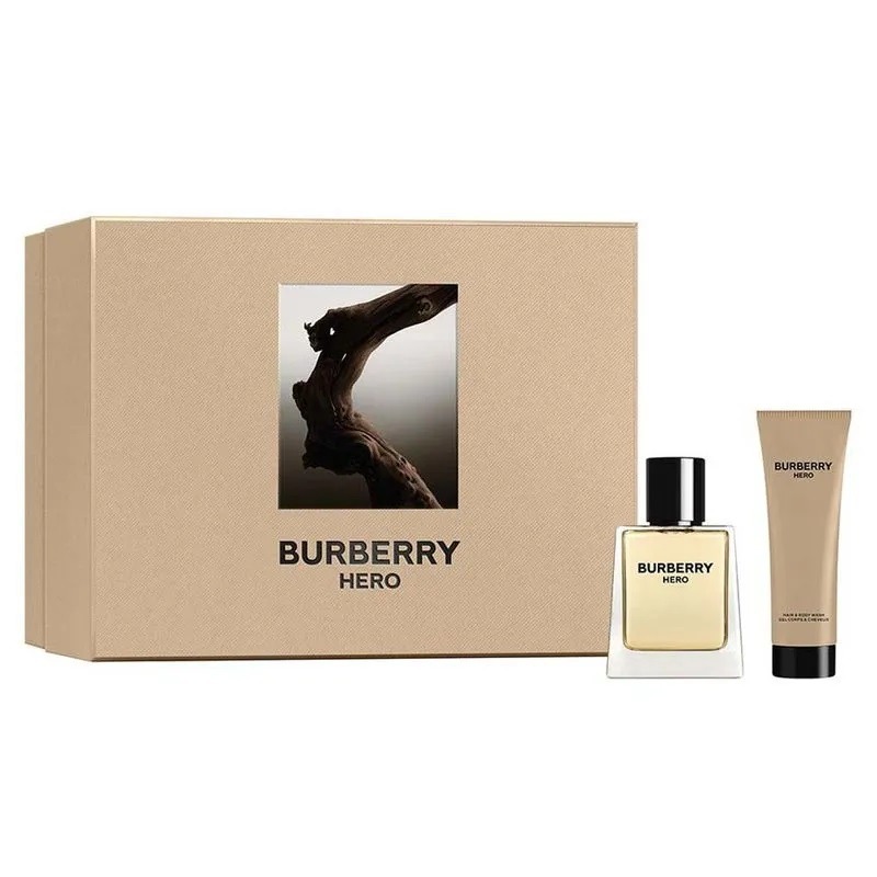 Burberry, Hero, zestaw woda toaletowa, spray, 50 ml + żel pod prysznic, 75 ml