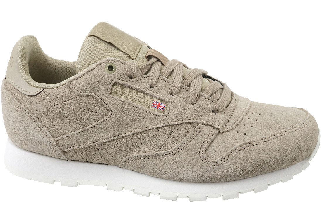 Buty sportowe dziecięce, beżowe, Reebok Cl Leather Mcc