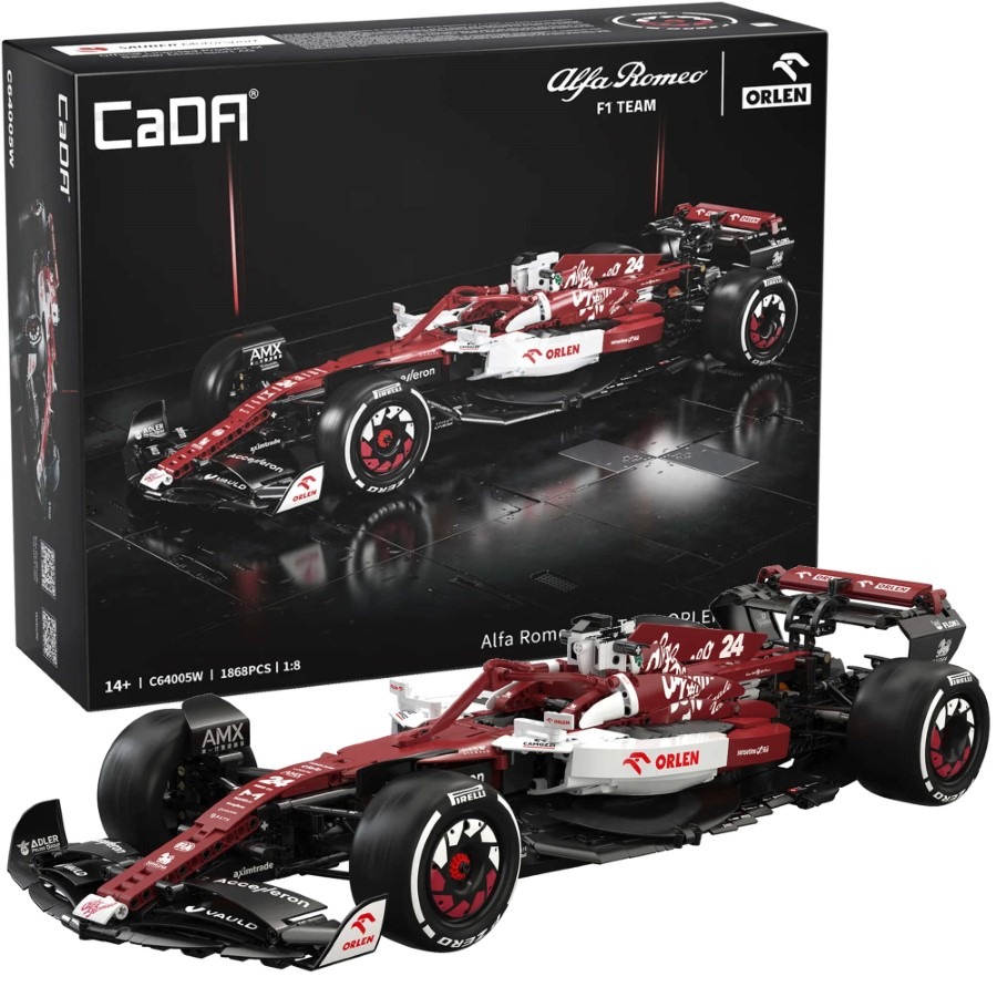 Cada, Alfa Romeo, Formuła 1 Team Orlen, samochód wyścigowy, czerwony, 1: 8, 1868 elementów