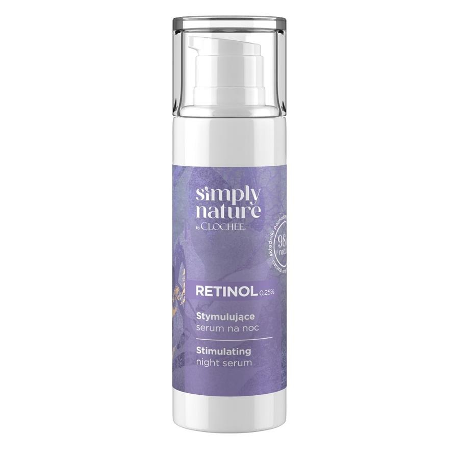 Clochee, Simply Nature Retinol, stymulujące serum na noc, 30 ml