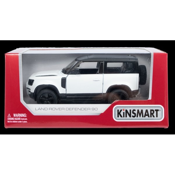 Daffi, Kinsmart, Land Rover Defender 90, pojazd, model metalowy, 1:36