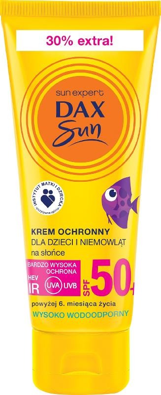 Dax, Sun, krem ochronny na słońce dla dzieci i niemowląt, SPF50+, 75 ml