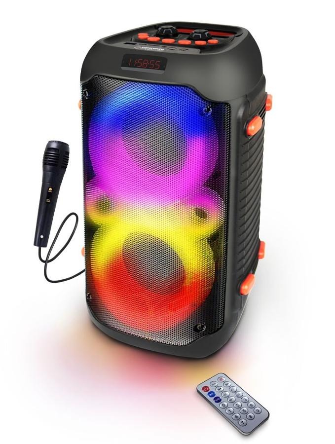 
Esperanza, głośnik bt fm LED rgb karaoke singer ep156