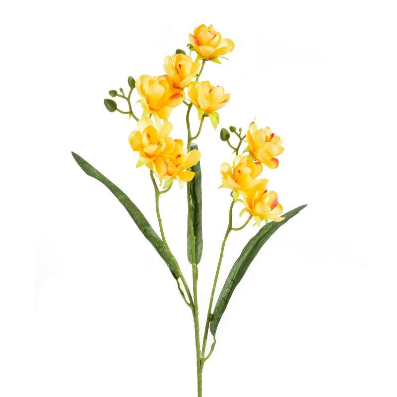 Eurofirany, kwiat Natu, długość 77 cm, długość z kwiatami 40 cm, średnica kwiat 7 cm, pomarańczowy