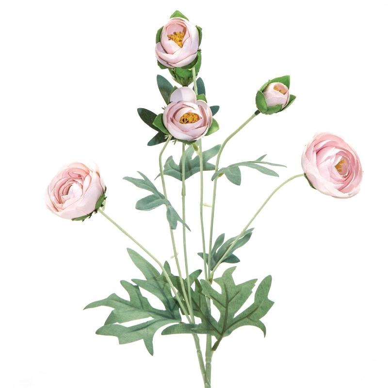 Eurofirany, kwiat Natu, długość 81 cm, długość z kwiatami 39 cm, średnica kwiat 5 cm, jasnoróżowy