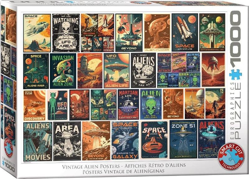 Eurographics, Alien Invasion Collage, puzzle, 1000 elementów