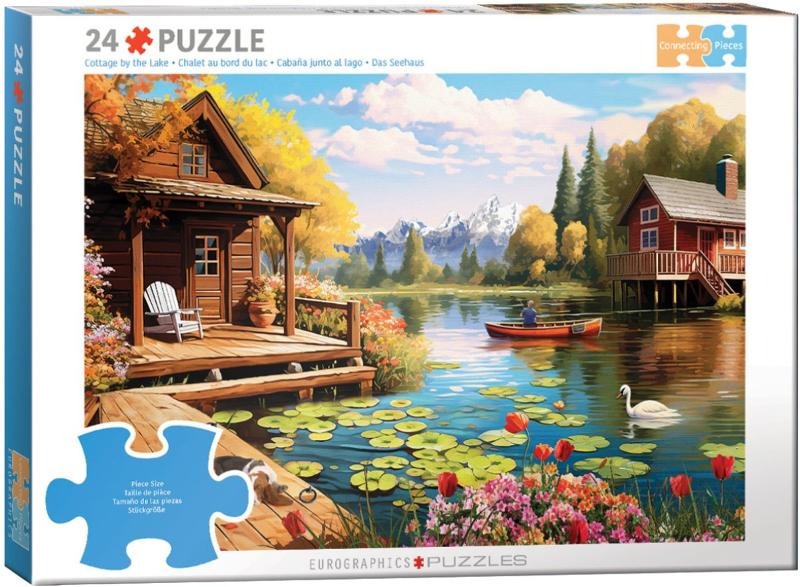 Eurographics, Lake Cottage by Lauai, puzzle, 24 elementy