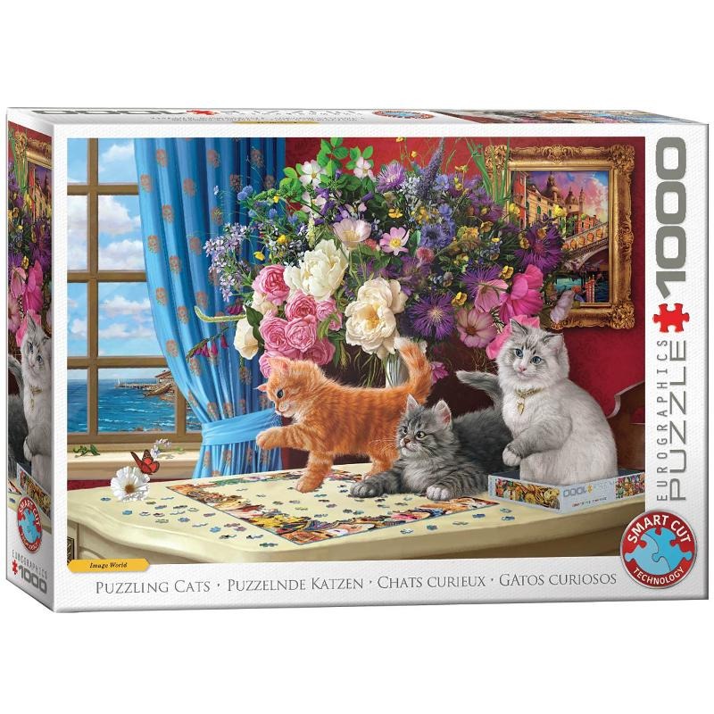 Eurographics, Puzzling Cats by Image World, puzzle, 1000 elementów