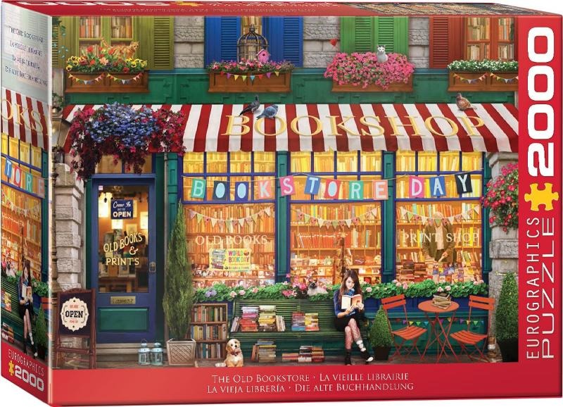 Eurographics, The Old Bookstore by Artbeatst, puzzle, 2000 elementów