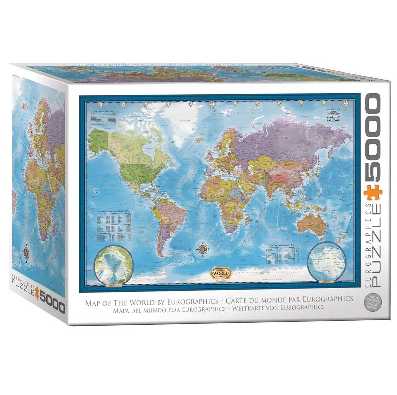 Eurographics, World Map, puzzle, 5000 elementów