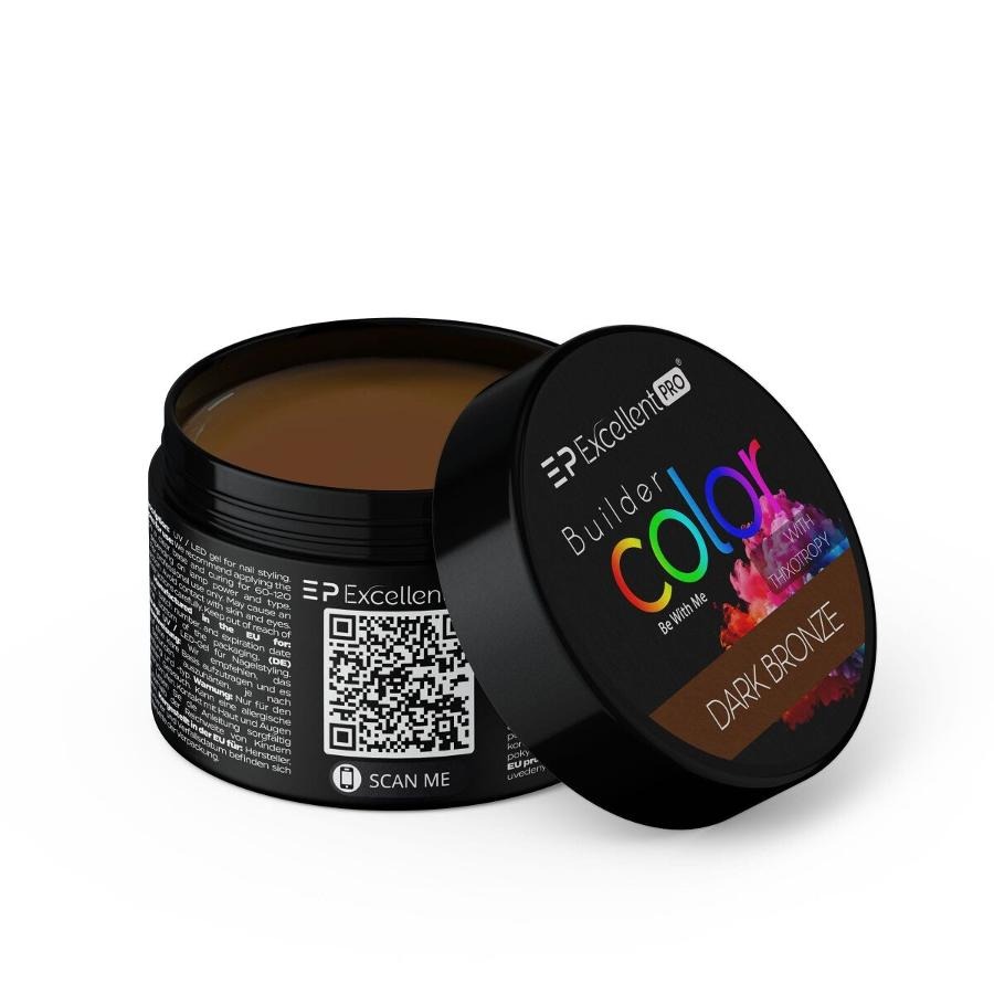 Excellent PRO, Builder Color With Thixotropy, żel budujący, Dark Bronze, 15g