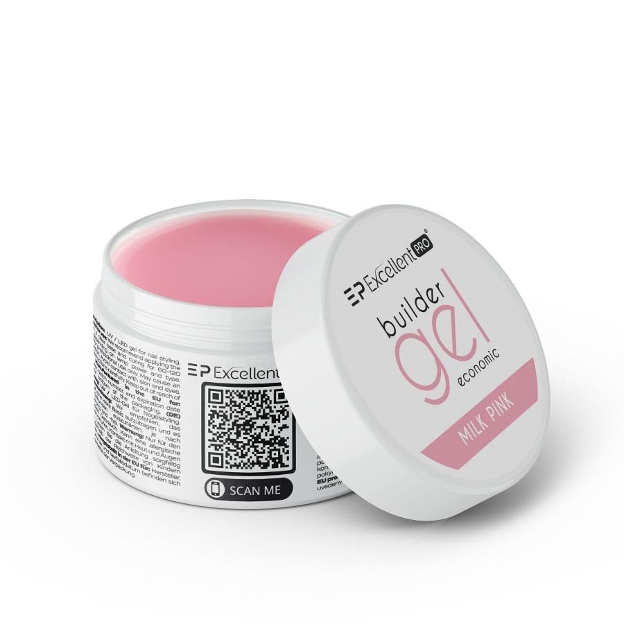 Excellent PRO, Builder Gel Economic, żel budujący, Milk Pink, 15g