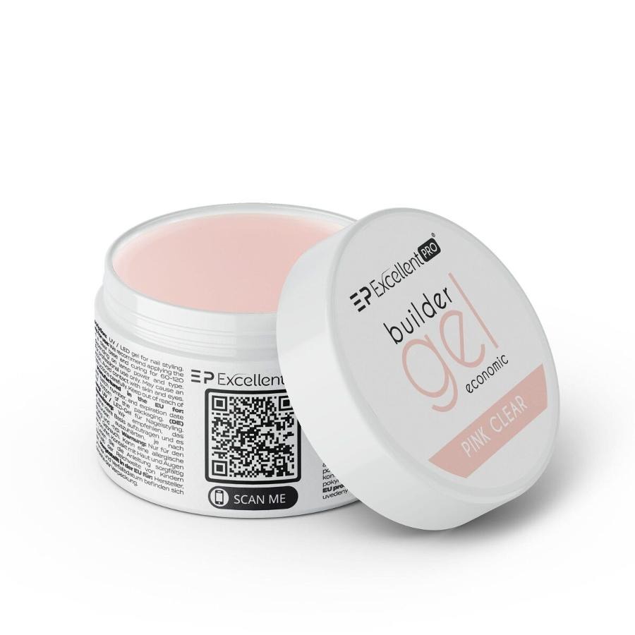 Excellent PRO, Builder Gel Economic, żel budujący, Pink Clear, 15g