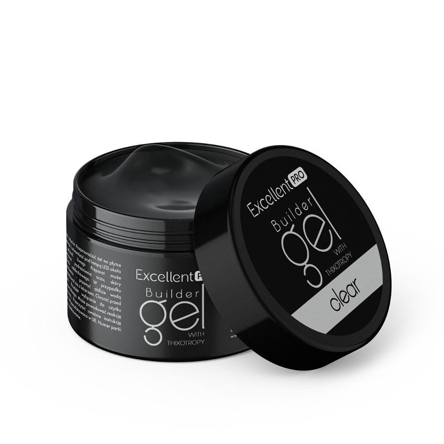 Excellent PRO, Builder Gel With Thixotropy, żel budujący, Clear, 50g