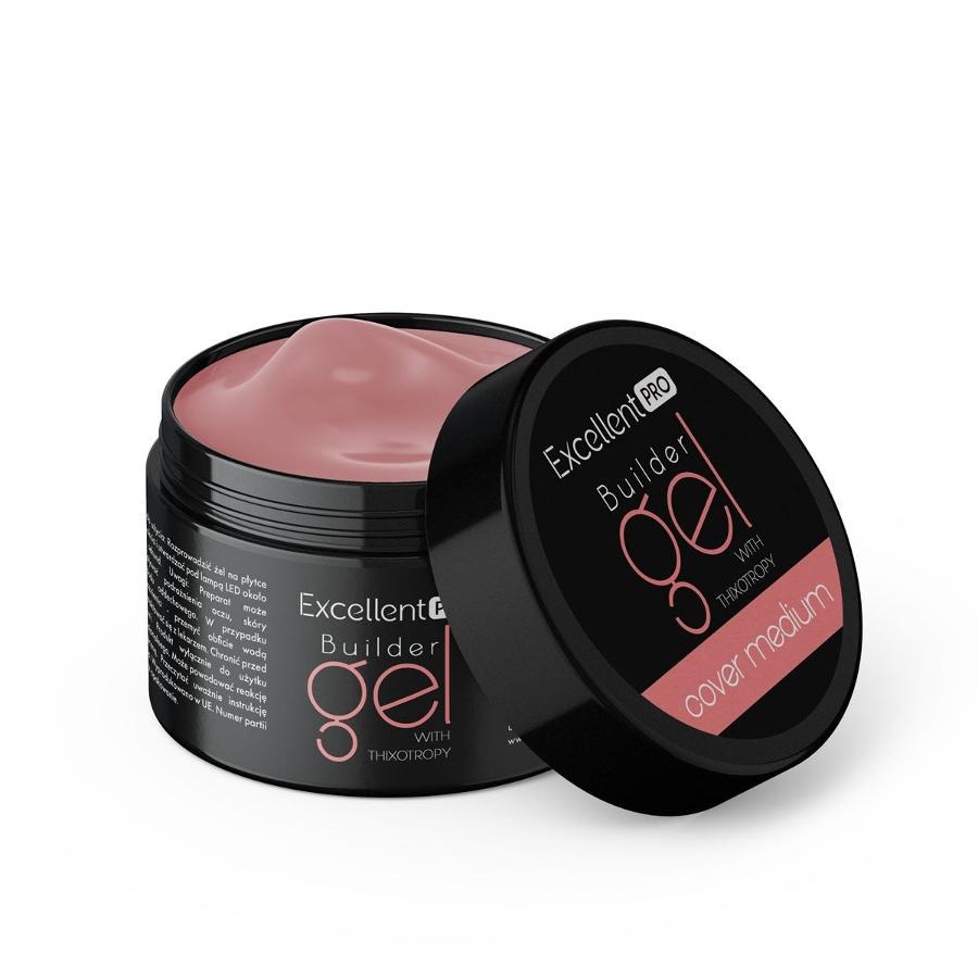 Excellent PRO, Builder Gel With Thixotropy, żel budujący, Cover Medium, 50g