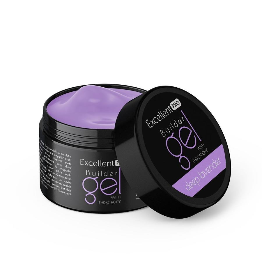 Excellent PRO, Builder Gel With Thixotropy, żel budujący, Deep Lavender, 50g