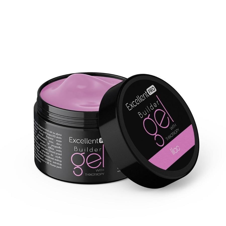 Excellent PRO, Builder Gel With Thixotropy, żel budujący, Lilac, 50g
