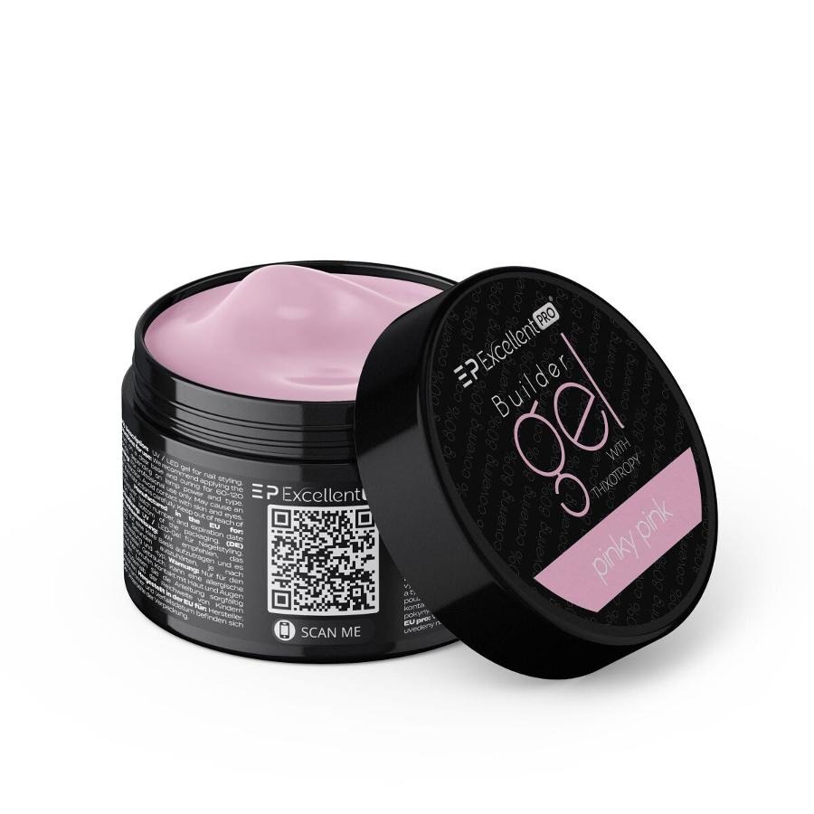 Excellent PRO, Builder Gel With Thixotropy, żel budujący, Pinky Pink, 50g