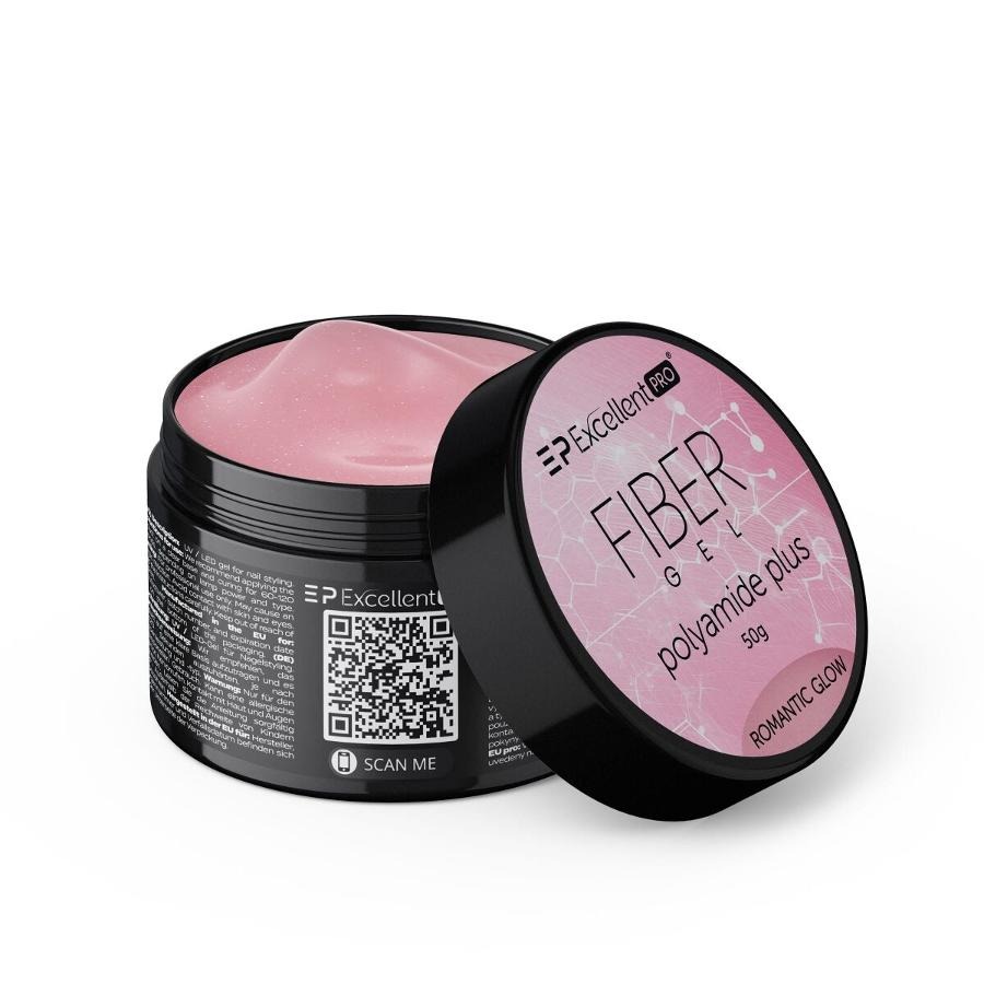 Excellent PRO, Fiber Gel Polyamide Plus, żel budujący, Romantic Glow, 50g