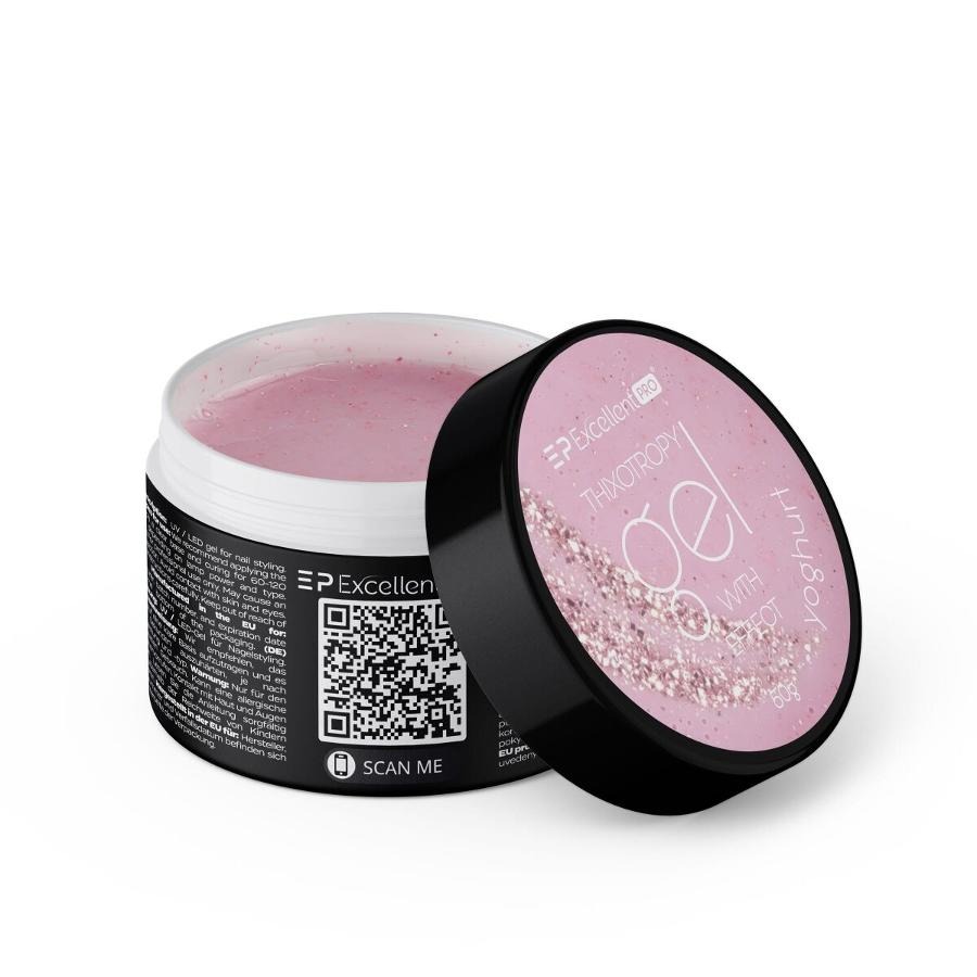 Excellent PRO, Thixotropy Gel With Effect, żel budujący, Yoghurt, 50g