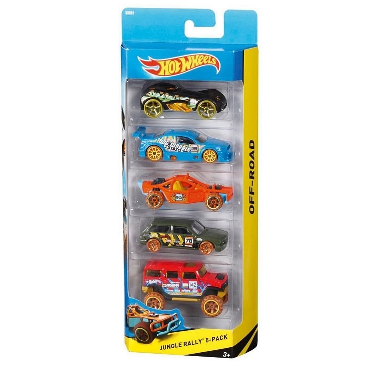 Hot Wheels, zestaw 5 autek