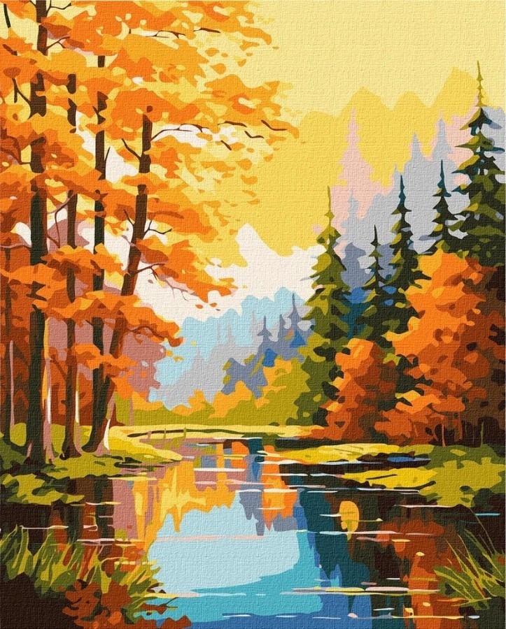 Ideyka, malowanie po numerach, Jesienne piękno, 40x50 cm
