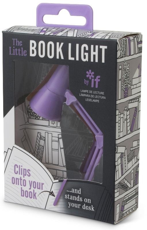 If, The Little Book Light, lampka do książki, liliowa