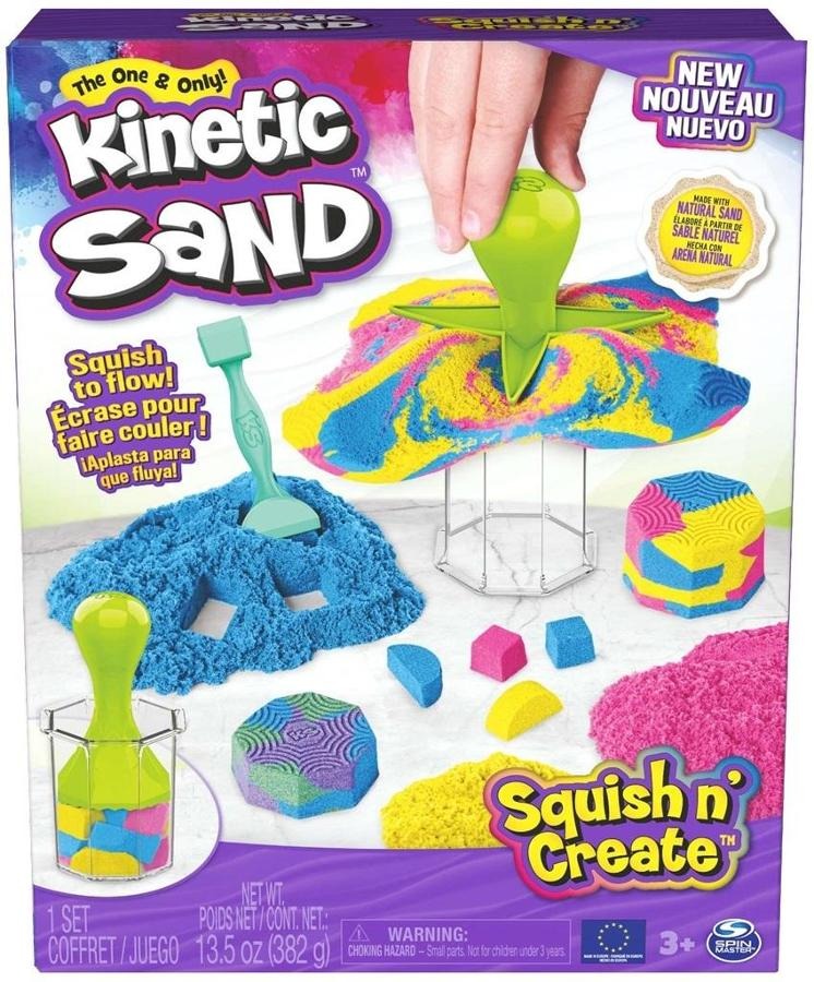 Kinetic Sand, Zgniataj i twórz, zestaw