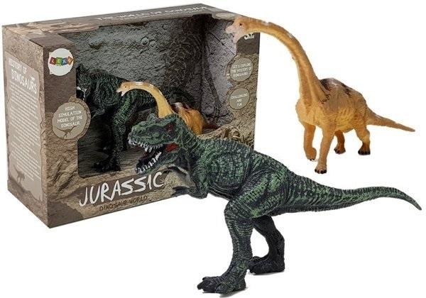 Lean Toys, Brachiosaurus, Tyranozaur Rex, dinozaury, 2 szt.