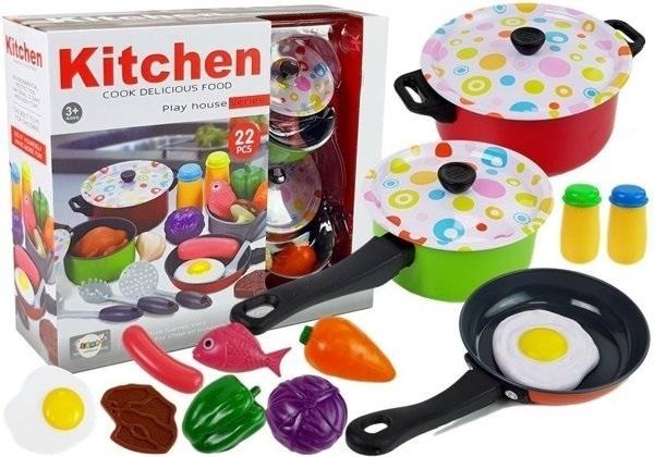 Lean Toys, zestaw kuchenny, 22 elementy
