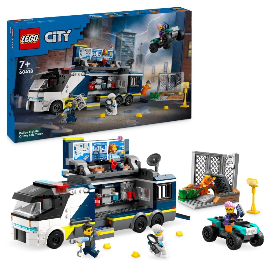 LEGO City, Policyjna ciężarówka z laboratorium kryminalnym, 60418