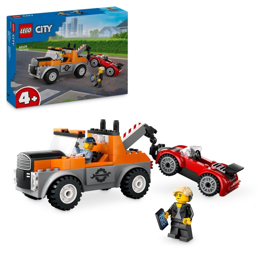 LEGO City, Samochód pomocy drogowej i naprawa sportowego auta, 60435