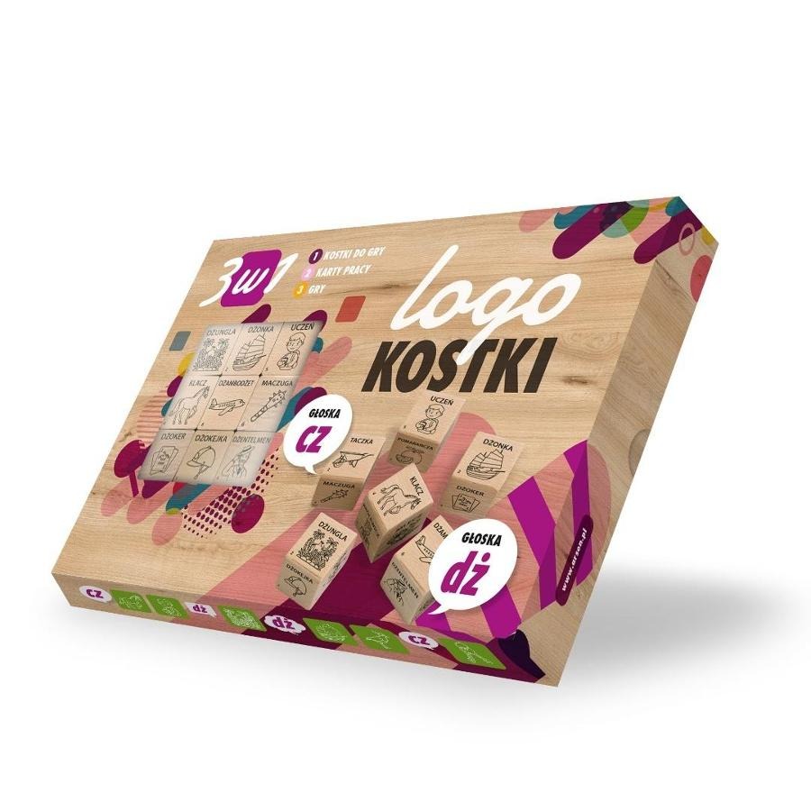 Logokostki - Głoska "CZ,DŻ" 3w1