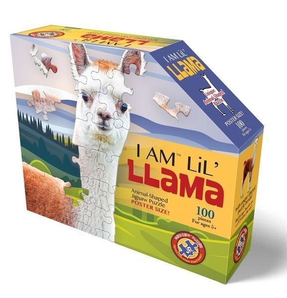 Madd Capp, I am LIL, Lama, puzzle konturowe, 100 elementów