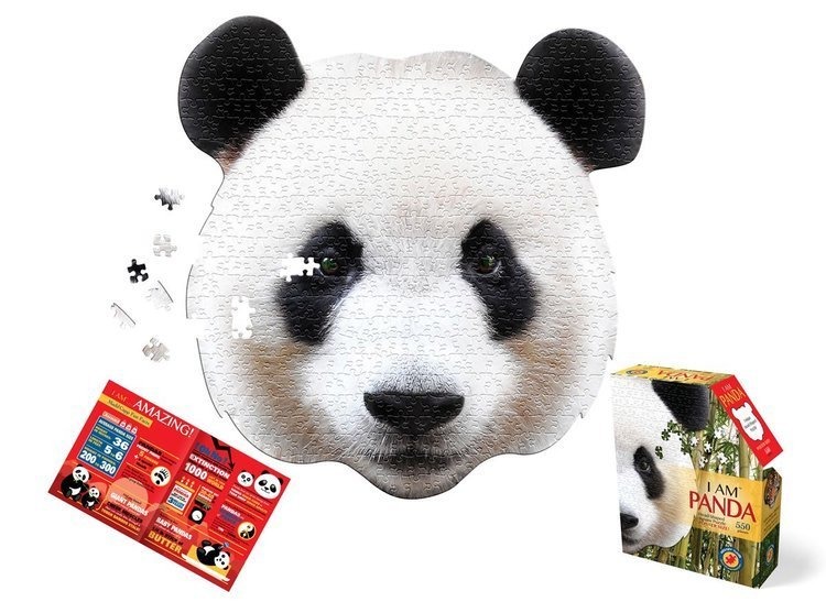 Madd Capp, I am, Panda, puzzle konturowe, 550 elementów