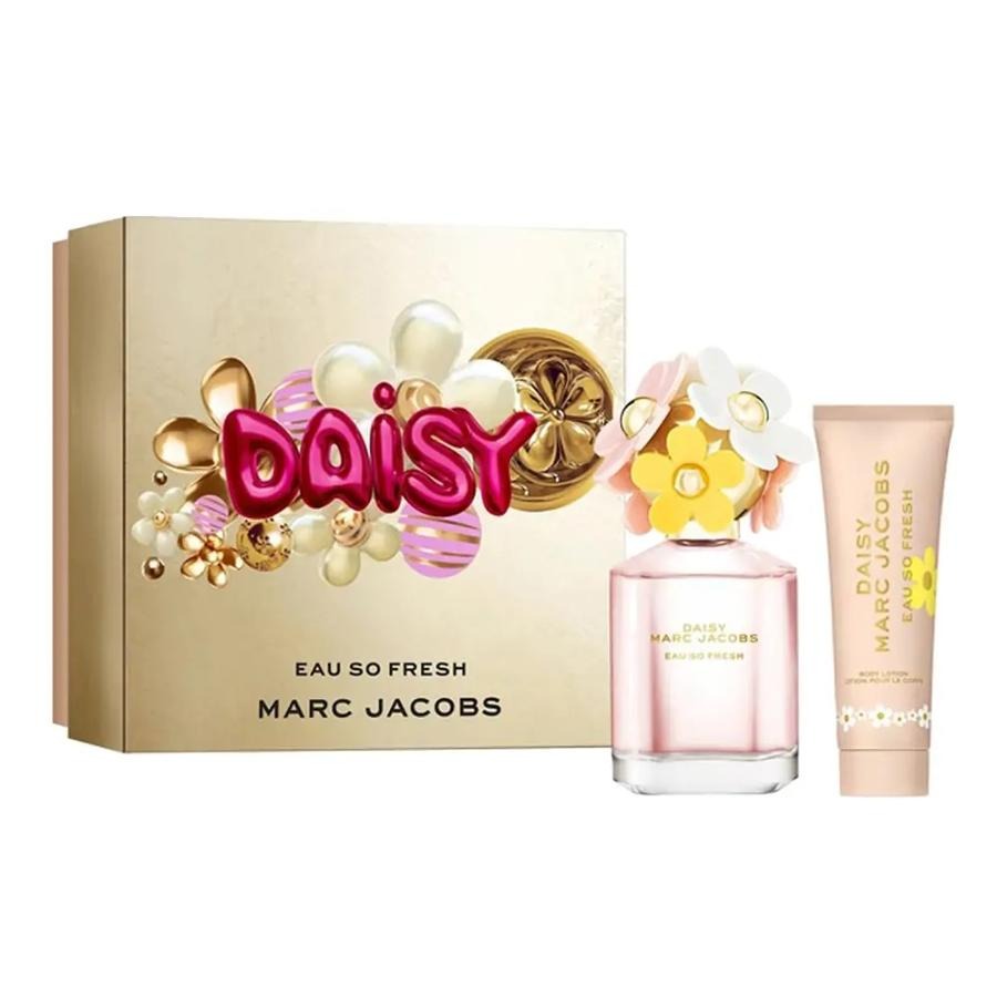Marc Jacobs, Daisy Eau So Fresh, zestaw: woda toaletowa, spray, 75 ml + balsam do ciała, 75 ml