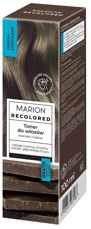 Marion, Recolored, toner do włosów, gorzka czekolada, 100 ml