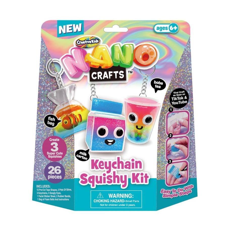 Nano Craft, Keychain Squishy Kit, żelowe breloczki, zestaw kreatywny