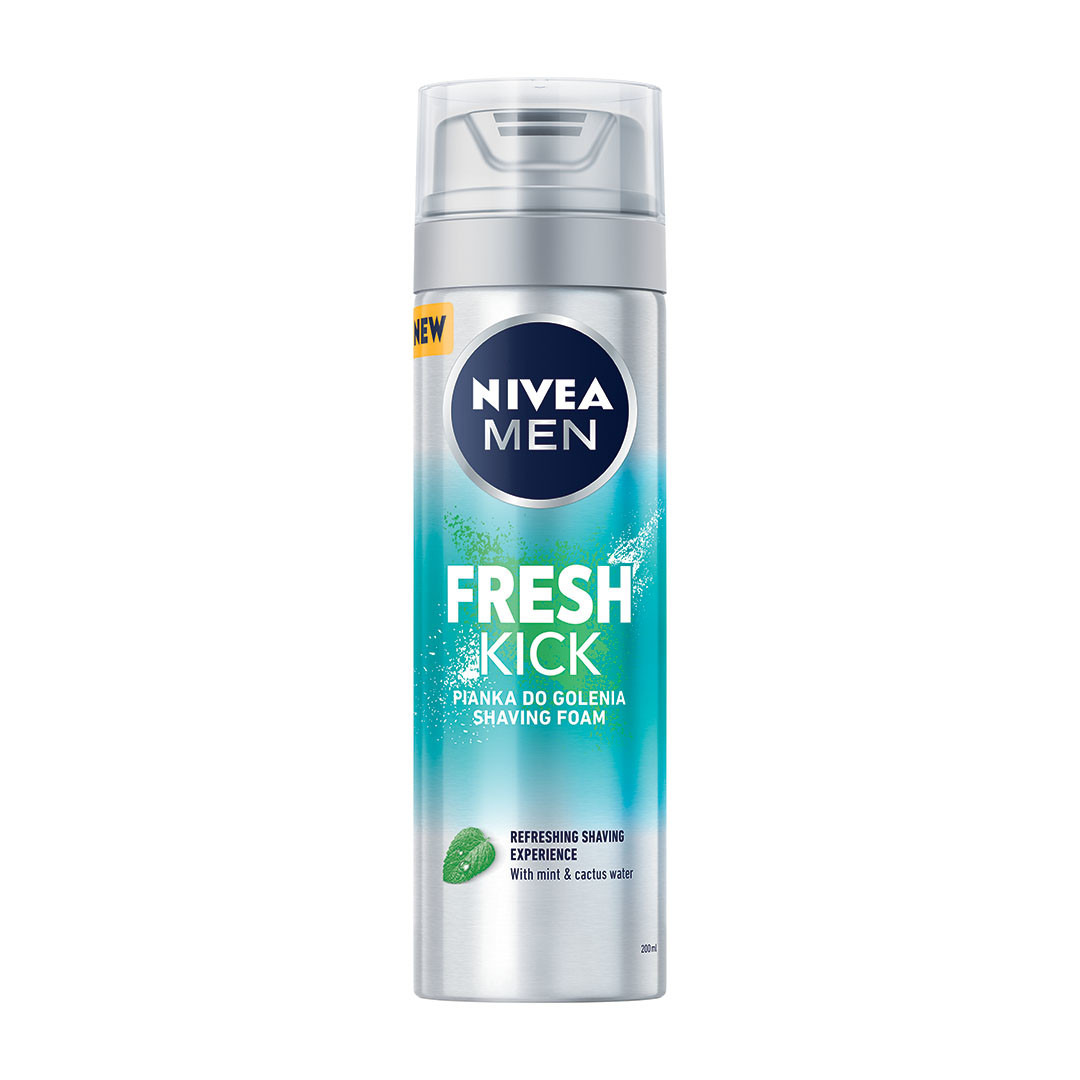 Nivea, Men, pianka do golenia, Fresh Kick, 200 ml