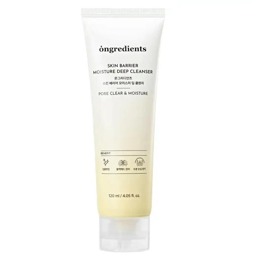 Ongredients, Skin Barrier Moisture Deep Cleanser, żel oczyszczający do twarzy, 120 ml