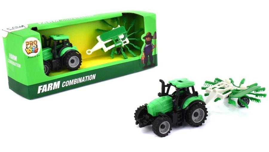 Pro Kids, traktor rolniczy z zagrabiarką