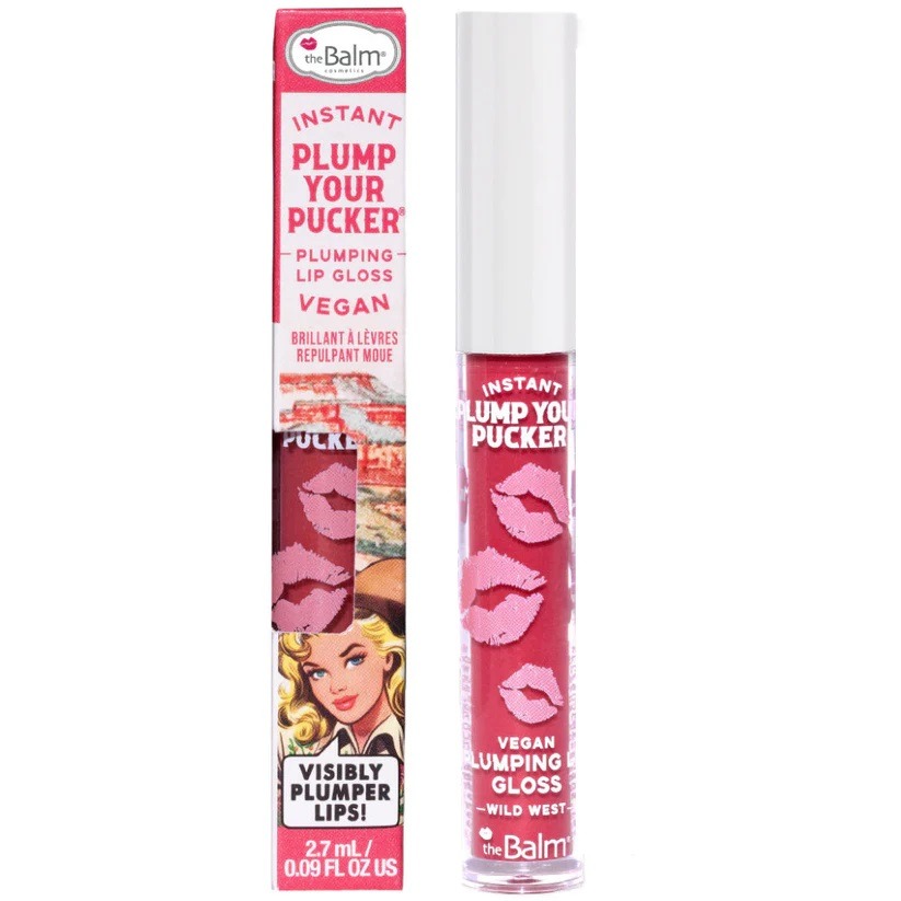 The Balm, Instant Plump Your Pucker Plumping Lip Gloss, błyszczyk powiększający usta, Wild West, 2,7 ml