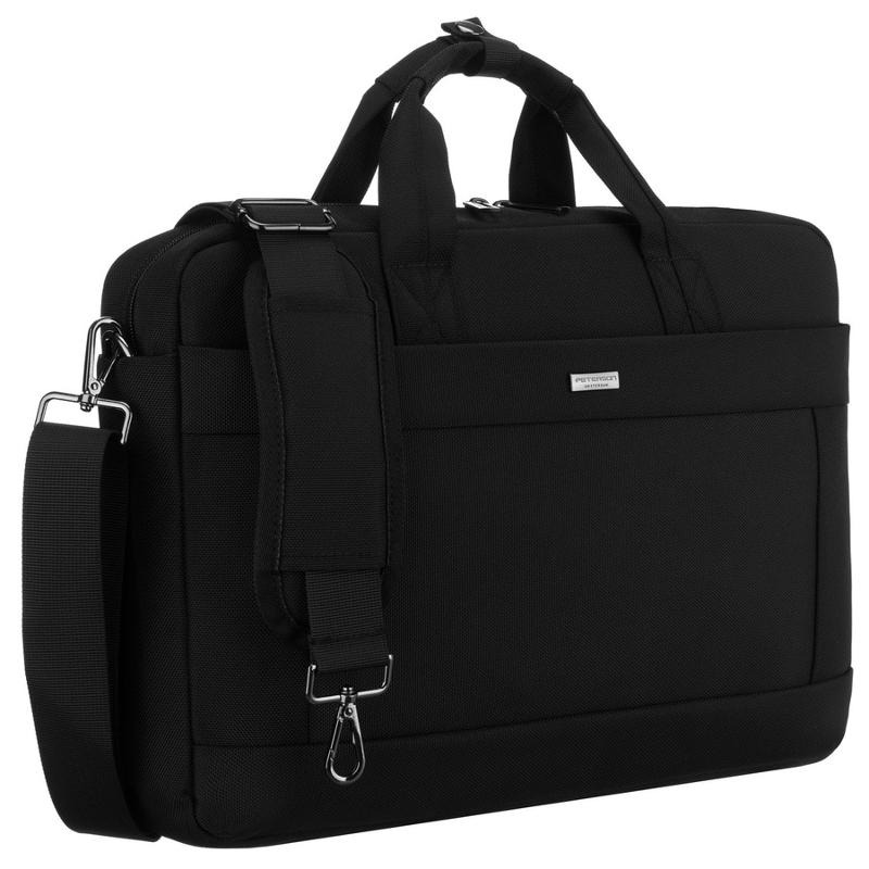 Torba na laptopa, czarna, Peterson