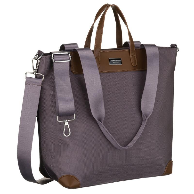 Torebka shopper, szara, Peterson