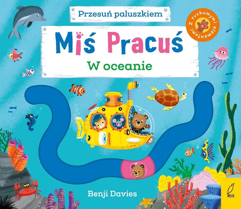 W oceanie. Miś Pracuś. Przesuń paluszkiem