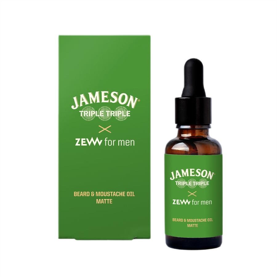 Zew For Men, Jameson Triple Triple x ZEW for men, matowy olejek do brody, 30 ml