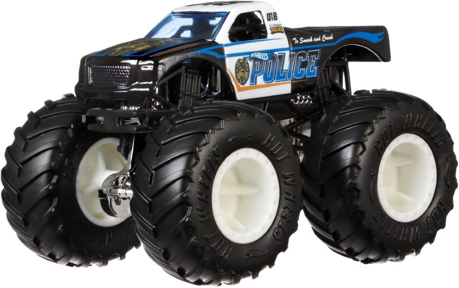 Hot Wheels, Monster Trucks, Police vs Hooligan, zestaw 2 aut