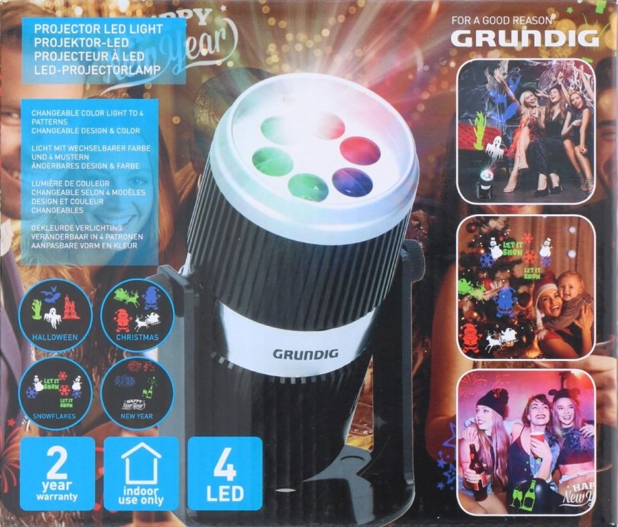 Grundig - LED-Projektor LED/3xAAA
