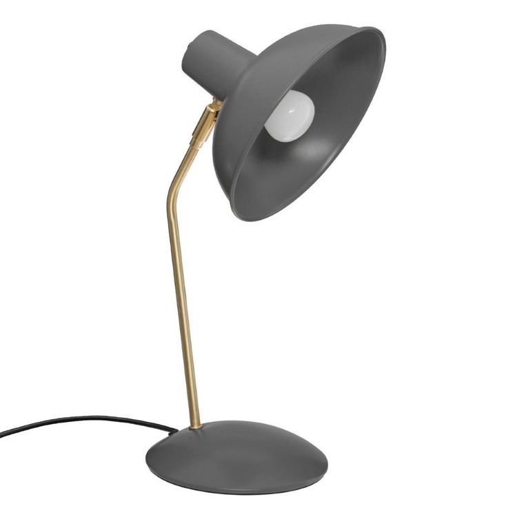 Atmosphera, lampa na biurko, Celia, 38 cm, czarna